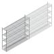 Hygienisches Regal 6811 1800x1740x460 mm (HxBxT) 4 Ebenen Grundregal