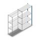 Fachbodenregal Medium Duty 2000x1150x500mm (hxbxt) 4 Ebenen blau Anbauregal