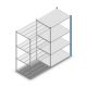 Fachbodenregal Medium Duty 2000x1150x800 mm (HxBxT) 4 Ebenen blau Anbauregal