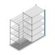 Fachbodenregal Medium Duty 2000x1150x800 mm (HxBxT) 5 Ebenen blau Anbauregal