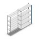 Fachbodenregal Medium Duty 2000x1300x400mm (hxbxt) 5 Ebenen blau Anbauregal
