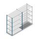 Fachbodenregal Medium Duty 2000x1300x700mm (hxbxt) 5 Ebenen blau Anfangsregal