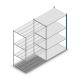 Fachbodenregal Medium Duty 2000x1300x800 mm (HxBxT) 4 Ebenen blau Anbauregal