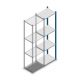 Fachbodenregal Medium Duty 2000x550x400mm (hxbxt) 4 Ebenen blau Anbauregal