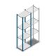 Fachbodenregal Medium Duty 2000x550x400mm (hxbxt) 4 Ebenen blau Anfangsregal