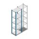 Fachbodenregal Medium Duty 2000x550x400mm (hxbxt) 5 Ebenen blau Anfangsregal