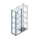 Fachbodenregal Medium Duty 2000x550x400mm (hxbxt) 5 Ebenen blau Anfangsregal
