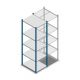 Fachbodenregal Medium Duty 2000x550x700mm (hxbxt) 5 Ebenen blau Anfangsregal
