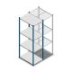 Fachbodenregal Medium Duty 2000x550x800mm (hxbxt) 4 Ebenen blau Anfangsregal