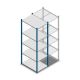 Fachbodenregal Medium Duty 2000x550x800mm (hxbxt) 5 Ebenen blau Anfangsregal