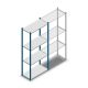 Fachbodenregal Medium Duty 2000x850x400mm (hxbxt) 4 Ebenen blau Anfangsregal