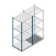 Fachbodenregal Medium Duty 2000x850x700mm (hxbxt) 4 Ebenen blau Anfangsregal