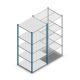 Fachbodenregal Medium Duty 2000x850x800mm (hxbxt) 5 Ebenen blau Anfangsregal