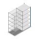 Fachbodenregal Medium Duty 2000x1000x800mm (hxbxt) 6 Ebenen blau Anbauregal