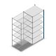 Fachbodenregal Medium Duty 2200x1000x800 mm (HxBxT) 6 Ebenen blau Anbauregal