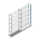 Fachbodenregal Medium Duty 2000x1150x300 mm (HxBxT) 6 Ebenen blau Anbauregal