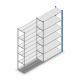 Fachbodenregal Medium Duty 2000x1150x400mm (hxbxt) 6 Ebenen blau Anbauregal