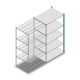 Fachbodenregal Medium Duty 2200x1150x800 mm (HxBxT) 5 Ebenen blau Anbauregal
