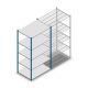 Fachbodenregal Medium Duty 2200x1150x800mm (hxbxt) 5 Ebenen blau Anfangsregal