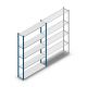 Fachbodenregal Medium Duty 2200x1300x300mm (hxbxt) 5 Ebenen blau Anfangsregal