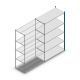 Fachbodenregal Medium Duty 2200x1300x600mm (hxbxt) 5 Ebenen blau Anbauregal