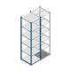 Fachbodenregal Medium Duty 2200x550x600mm (HxBxT) 6 Ebenen blau Grundregal