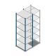 Fachbodenregal Medium Duty 2200x550x700mm (hxbxt) 6 Ebenen blau Anfangsregal