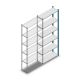 Fachbodenregal Medium Duty 2000x850x300 mm (HxBxT) 6 Ebenen blau Anbauregal