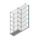 Fachbodenregal Medium Duty 2000x850x400mm (HxBxT) 6 Ebenen blau Anbauregal