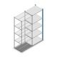 Fachbodenregal Medium Duty 2200x850x600mm (hxbxt) 5 Ebenen blau Anbauregal