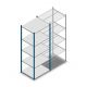 Fachbodenregal Medium Duty 2200x850x700mm (hxbxt) 5 Ebenen blau Anfangsregal
