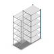 Fachbodenregal Medium Duty 2000x850x700mm (hxbxt) 6 Ebenen blau Anbauregal