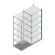 Fachbodenregal Medium Duty 2000x850x700 mm (HxBxT) 6 Ebenen blau Anbauregal