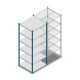 Fachbodenregal Medium Duty 2000x850x800mm (hxbxt) 6 Ebenen blau Anfangsregal