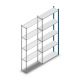 Fachbodenregal Medium Duty 2500x1000x300mm (hxbxt) 5 Ebenen blau Anbauregal