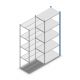 Fachbodenregal Medium Duty 2500x1000x600mm (hxbxt) 5 Ebenen blau Anbauregal