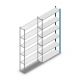 Fachbodenregal Medium Duty 2500x1150x300mm (hxbxt) 6 Ebenen blau Anbauregal