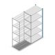 Fachbodenregal Medium Duty 2500x1150x700mm (hxbxt) 5 Ebenen blau Anbauregal