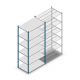 Fachbodenregal Medium Duty 2500x1150x700mm (hxbxt) 6 Ebenen blau Anfangsregal