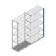 Fachbodenregal Medium Duty 2500x1300x600mm (hxbxt) 5 Ebenen blau Anbauregal
