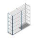 Fachbodenregal Medium Duty 2500x1300x700mm (HxBxT) 6 Ebenen blau Grundregal