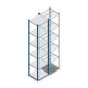 Fachbodenregal Medium Duty 2500x550x500 mm (HxBxT) 6 Ebenen blau Grundregal