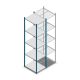 Fachbodenregal Medium Duty 2500x550x700 mm (HxBxT) 5 Ebenen blau Grundregal