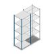 Fachbodenregal Medium Duty 2500x850x700mm (HxBxT) 5 Ebenen blau Grundregal