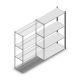 Fachbodenregal Medium Duty 2000x1300x500mm (HxBxT) 4 Ebenen anthrazit Anbauregal