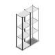 Fachbodenregal Medium Duty 2000x550x400mm (hxbxt) 4 Ebenen anthrazit Anfangsregal