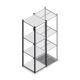 Fachbodenregal Medium Duty 2000x550x600mm (hxbxt) 4 Ebenen anthrazit Anfangsregal