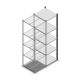 Fachbodenregal Medium Duty 2000x550x600mm (HxBxT) 5 Ebenen anthrazit Anbauregal