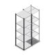 Fachbodenregal Medium Duty 2000x550x600mm (hxbxt) 5 Ebenen anthrazit Anfangsregal