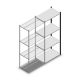 Fachbodenregal Medium Duty 2000x850x500 mm (HxBxT) 4 Ebenen anthrazit Anbauregal